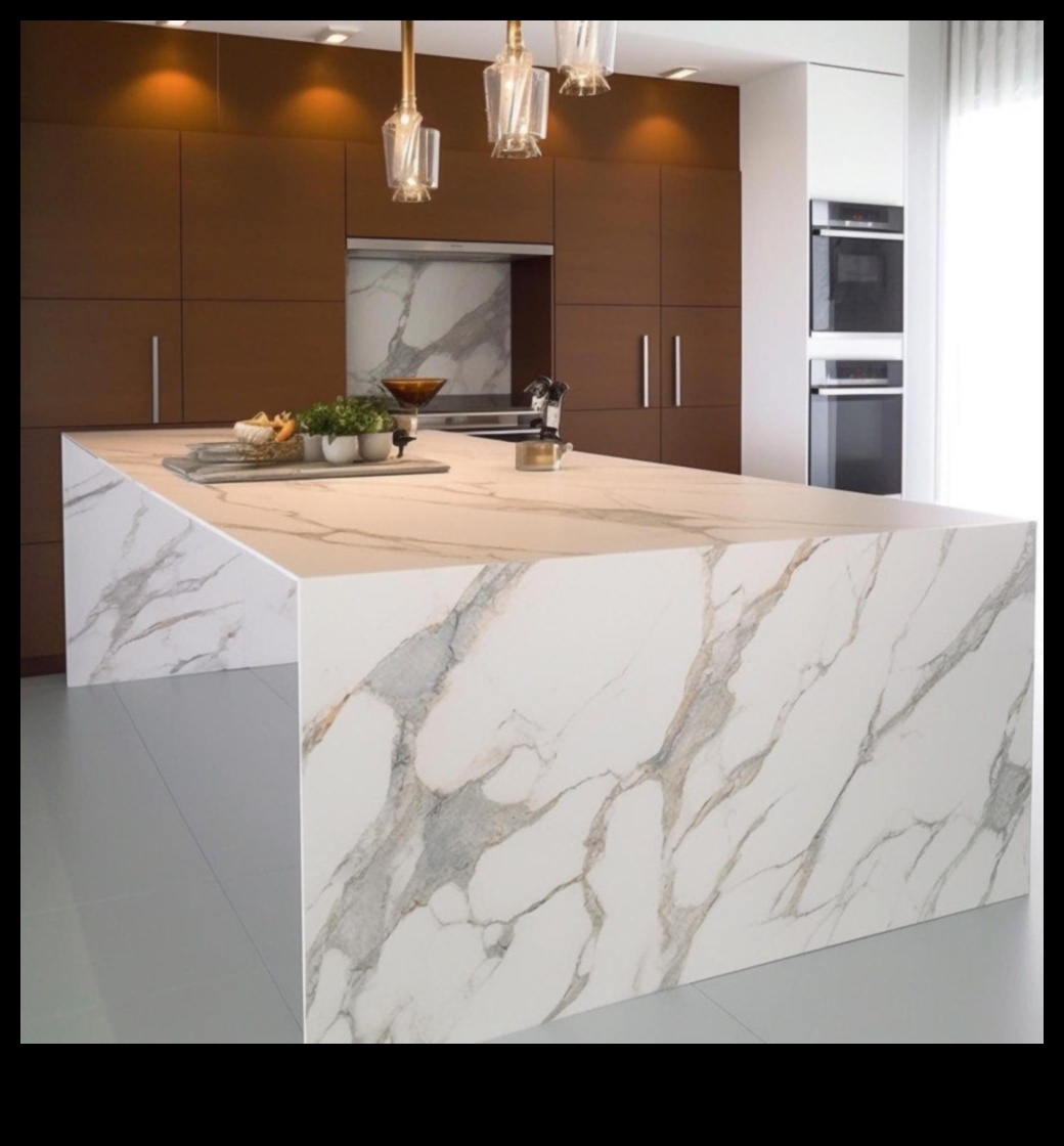 Ποιοι είναι μερικοί δημιουργικοί τρόποι για να χρησιμοποιήσετε το μάρμαρο στο σχέδιο κουζίνας για μια κομψή πινελιά;