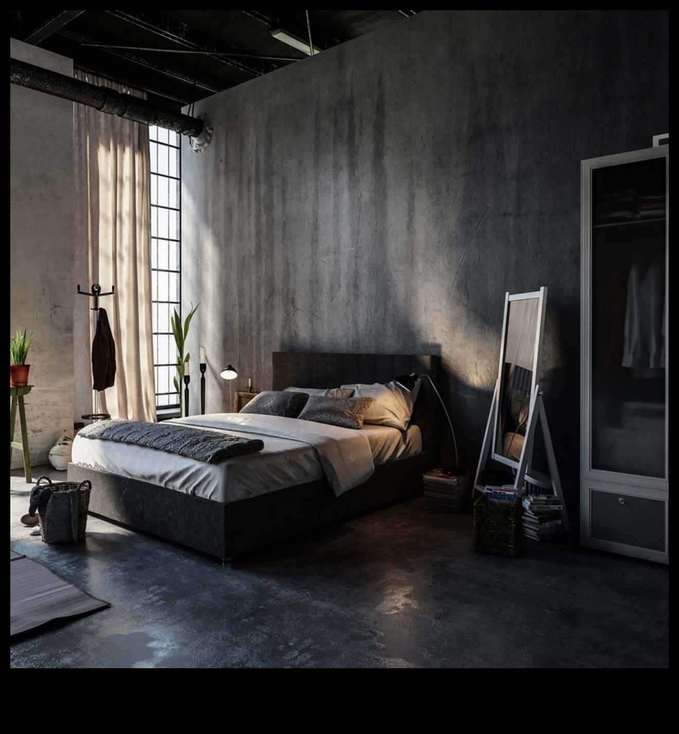 Βιομηχανική διακόσμηση υπνοδωματίου Μια μοντέρνα εμφάνιση σε κλασική εμφάνιση 3 Ιδέες Industrial Chic διακόσμησης υπνοδωματίου