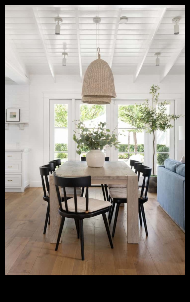 Πώς μπορώ να επιτύχω μια τραπεζαρία σε αστικό αγρόκτημα με ρουστίκ πινελιές;