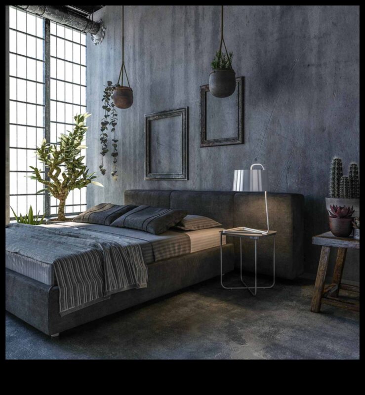 Ιδέες Industrial Chic διακόσμησης υπνοδωματίου