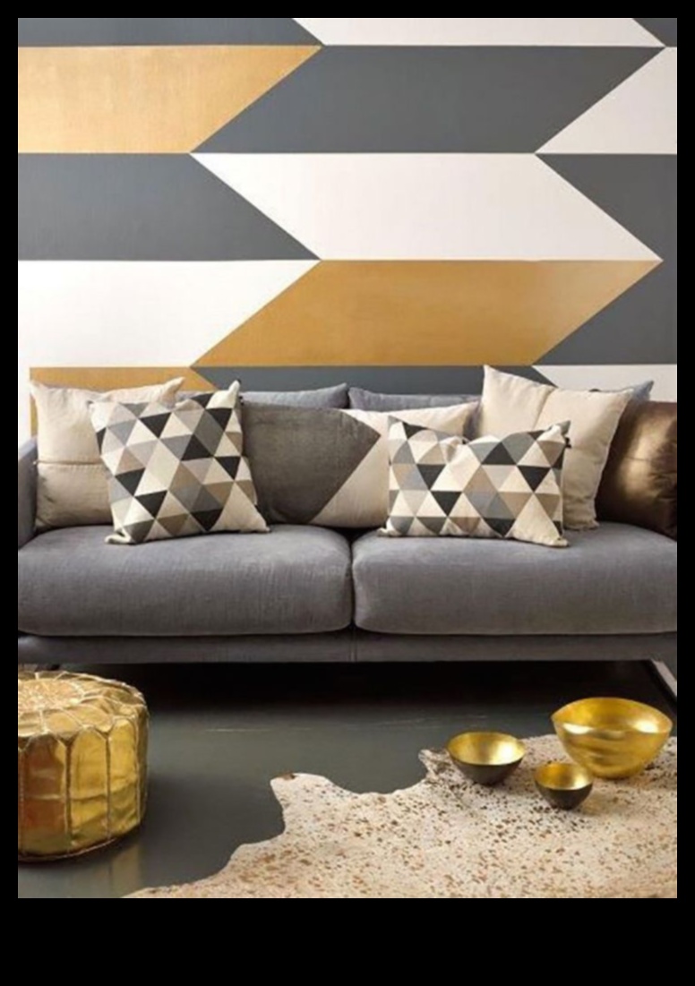 Μπορείτε να προτείνετε δημιουργικούς τρόπους χρήσης γεωμετρικών μοτίβων στη διακόσμηση του σπιτιού;