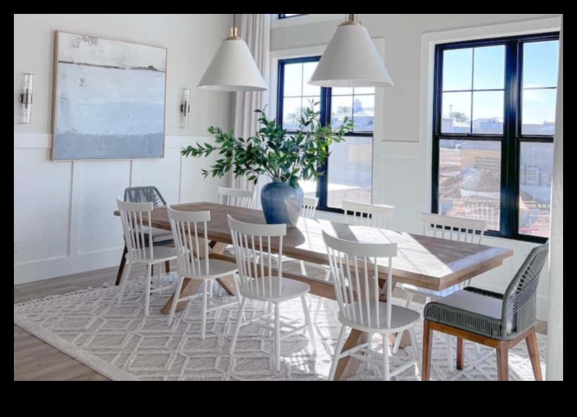 Πώς μπορώ να επιτύχω μια τραπεζαρία σε αστικό αγρόκτημα με ρουστίκ πινελιές;